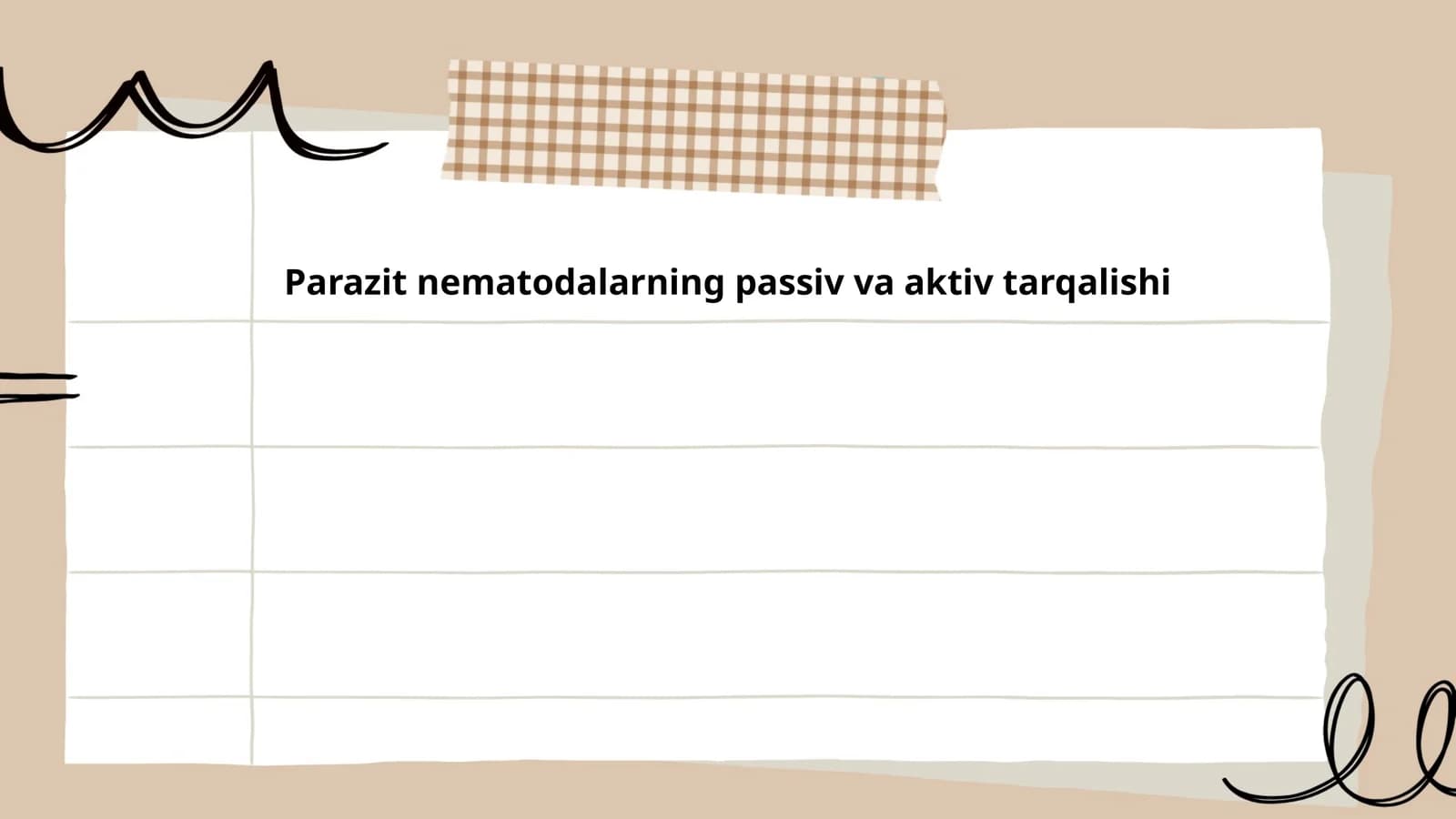 Parazit nematodalarning passiv va aktiv tarqalishi