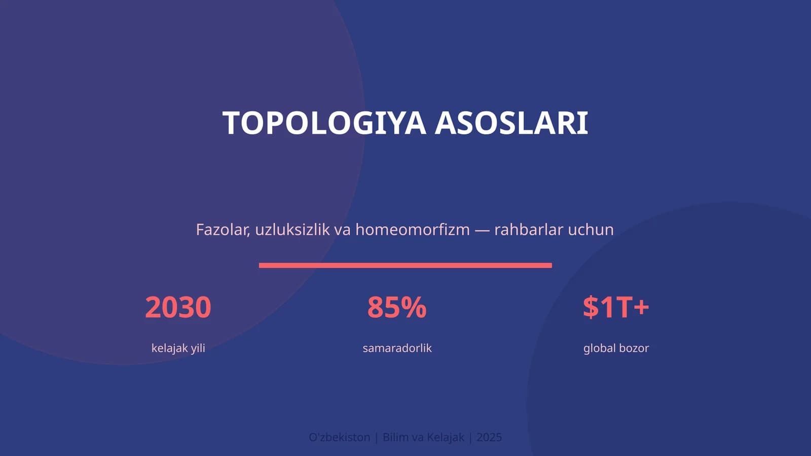 TOPOLOGIYA ASOSLARI