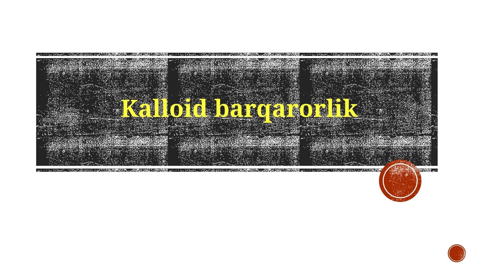 Kalloidbarqarorlik
