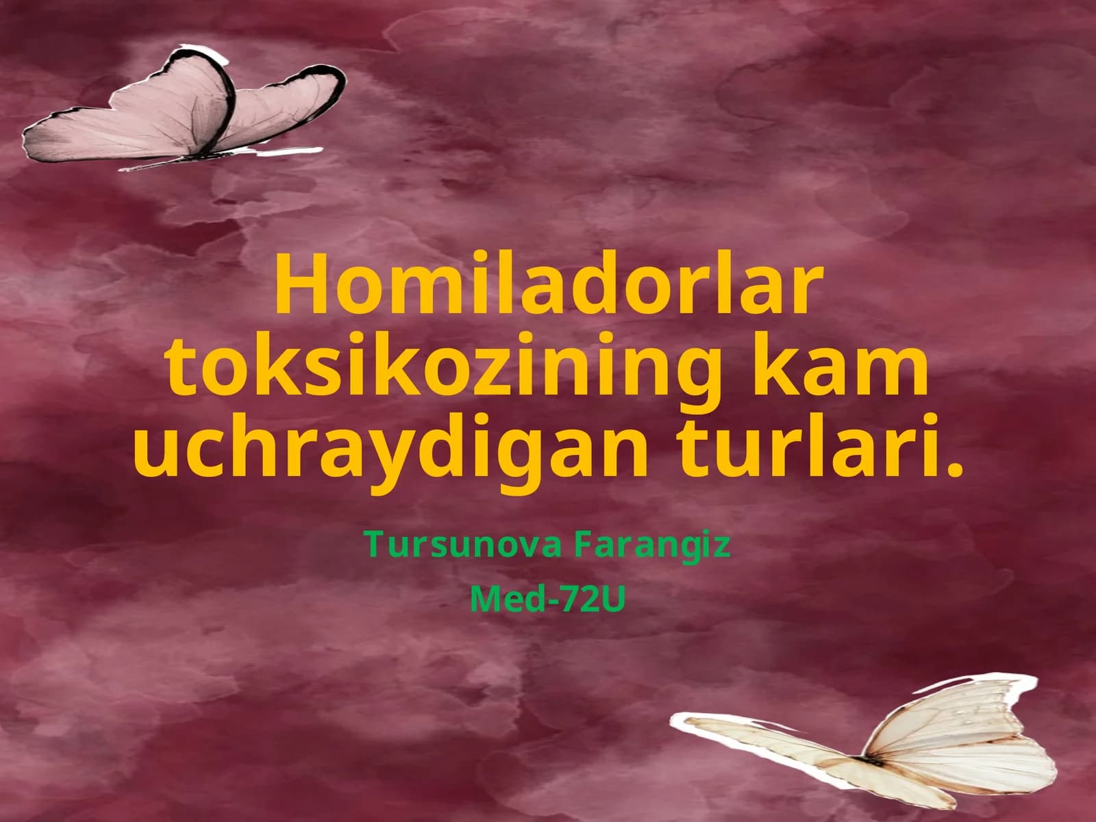Homiladorlartoksikoziningkamuchraydiganturlari