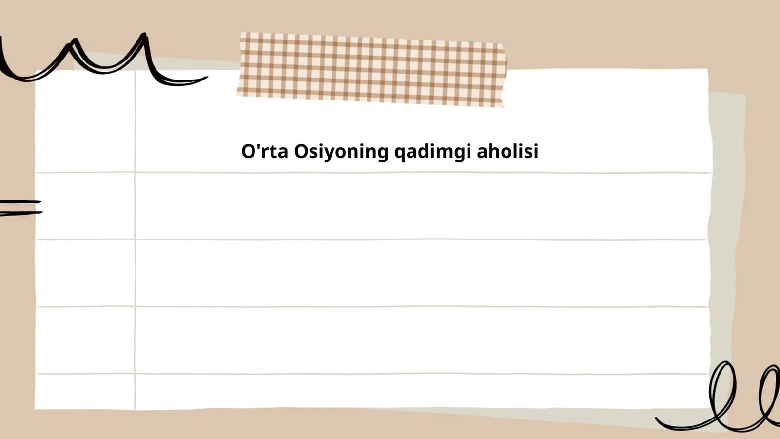 O'rta Osiyoning qadimgi aholisi