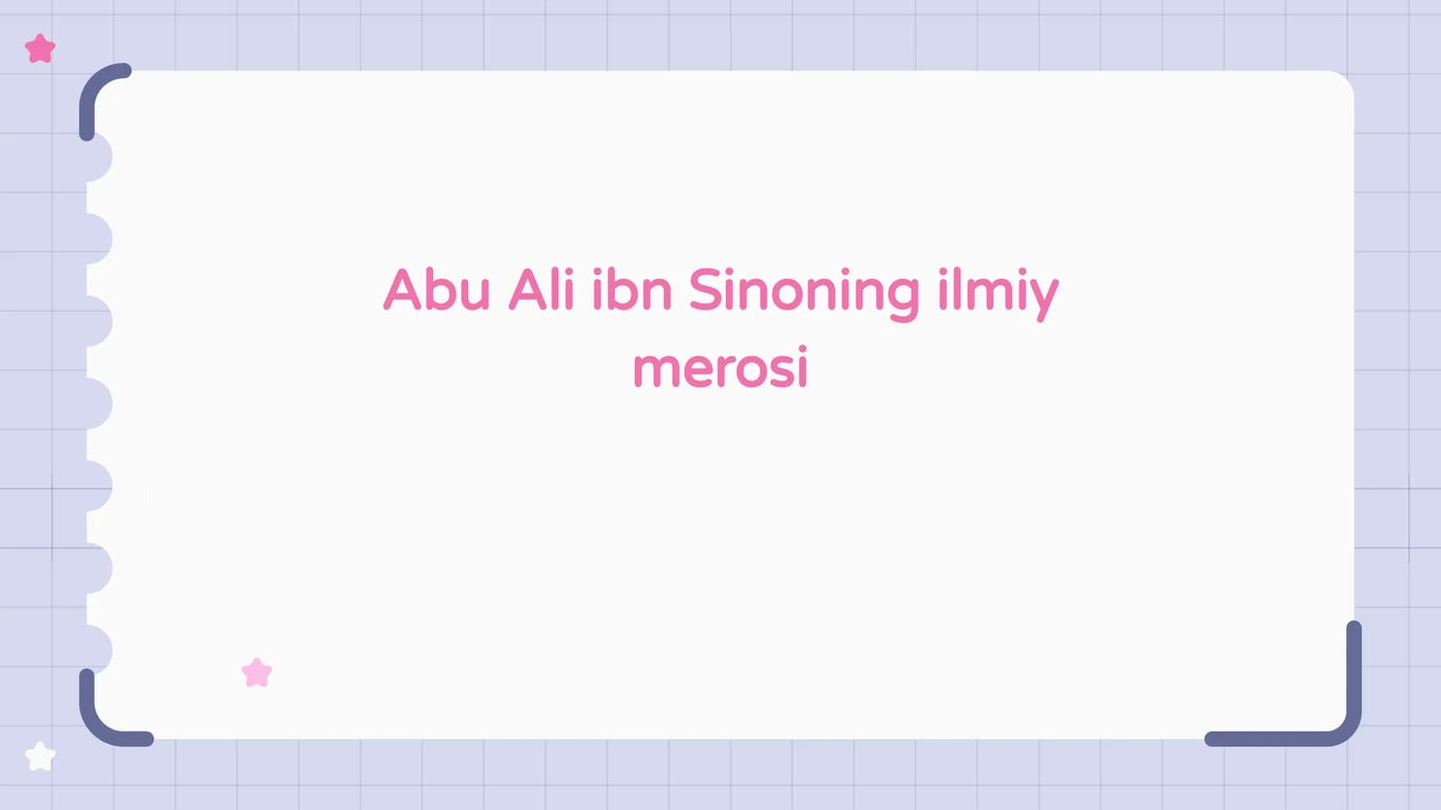 Abu Ali ibn Sinoning ilmiy merosi