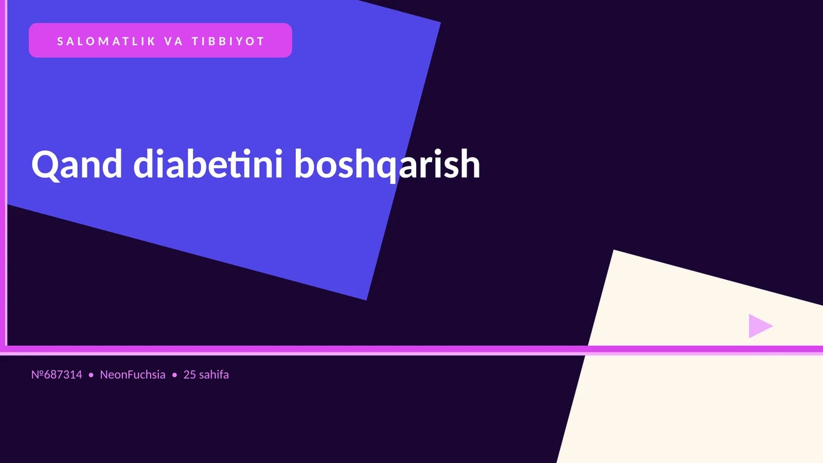 Qand diabetini boshqarish