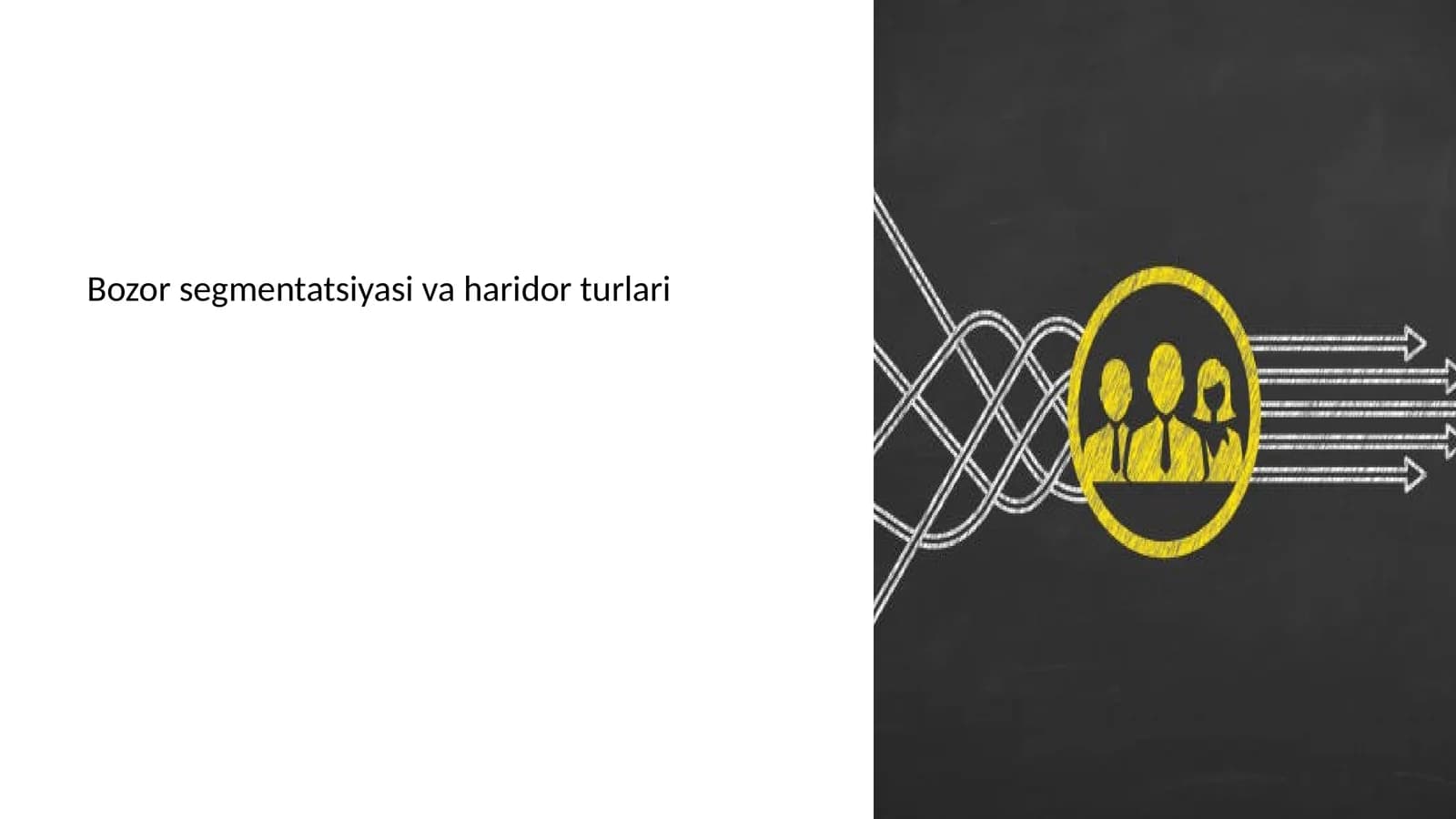 Bozor segmentatsiyasi va haridor turlari