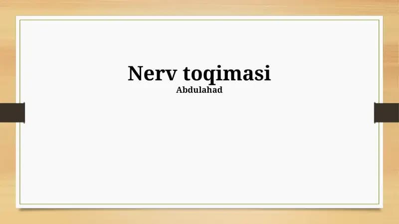 Nerv toqimasi