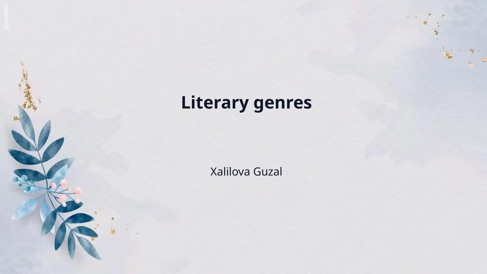 Literary genres