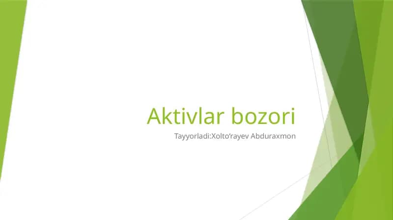 Aktivlar bozori