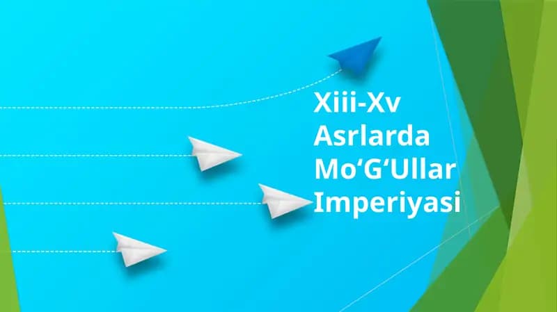 XIII-XV Asrlarda Moʻgʻullar Imperiyasi