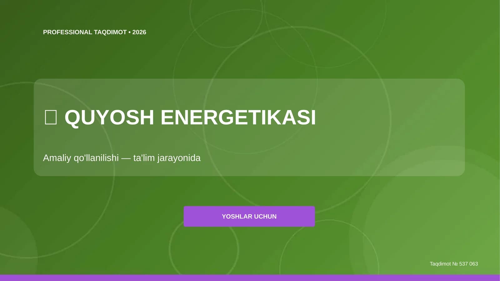 QUYOSH ENERGETIKASI