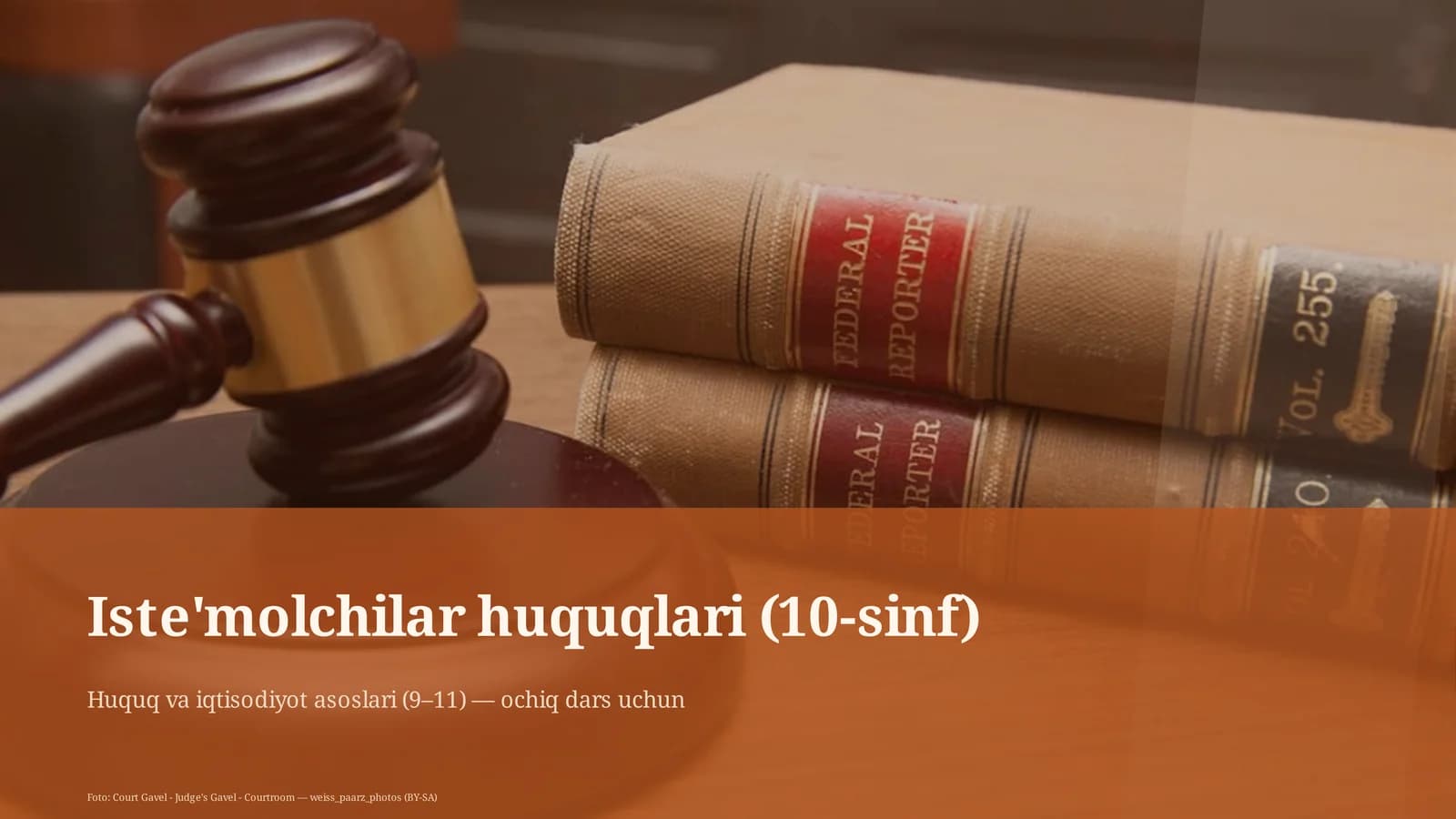 Iste'molchilar huquqlari (10-sinf)