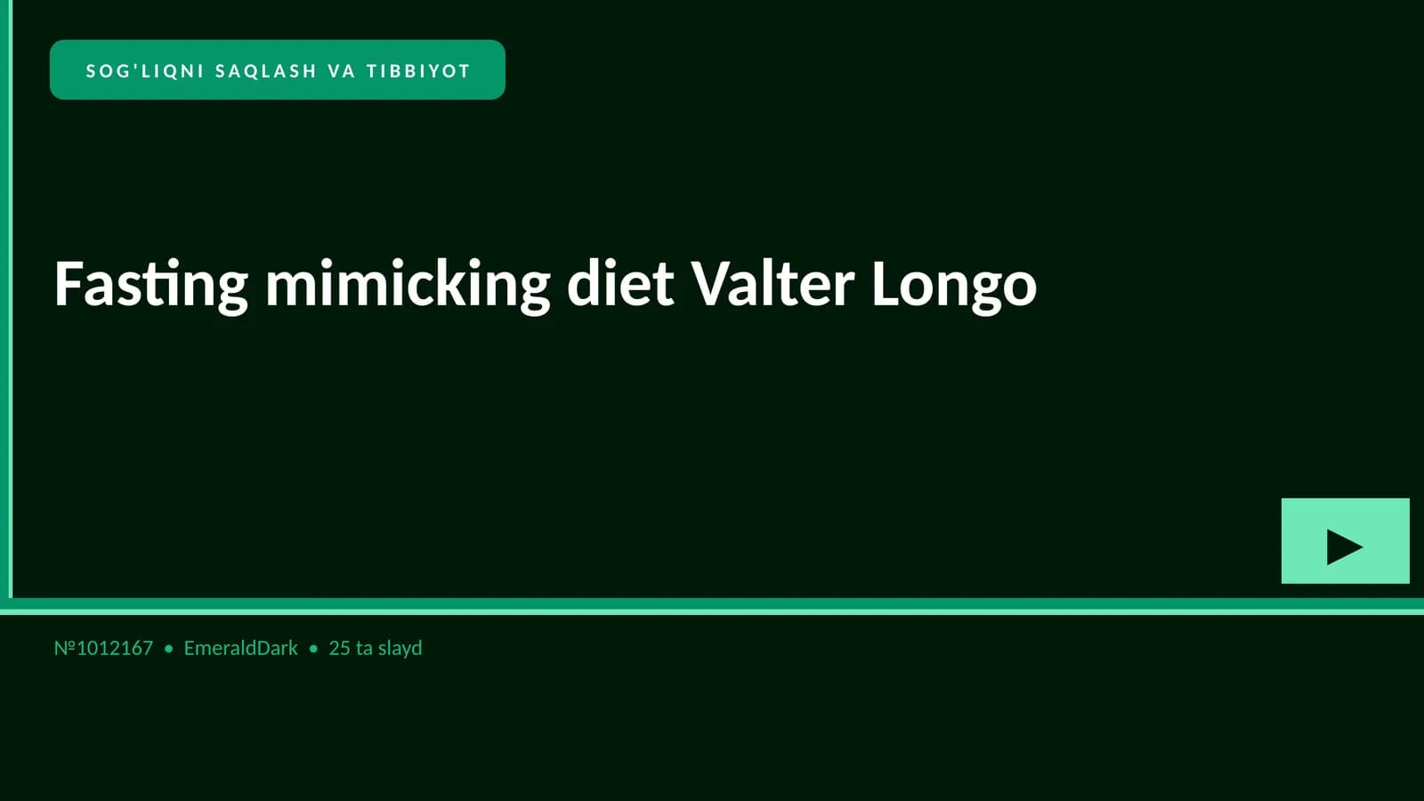 Fasting mimicking diet Valter Longo