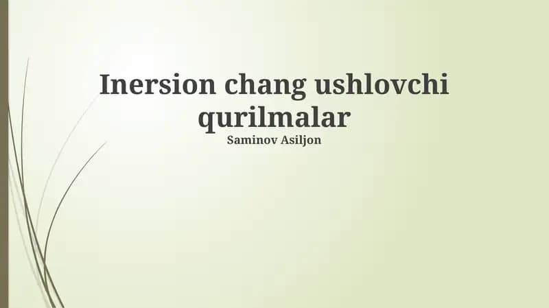 Invertirlovchi Qurilmalar