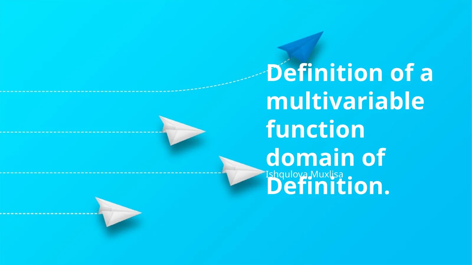 Definition of a multivariable function domain of Definition