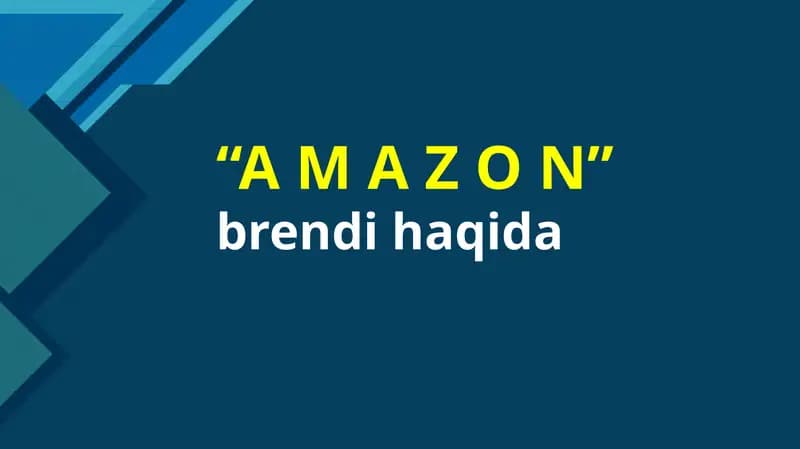 AMAZON HAQIDA slayd