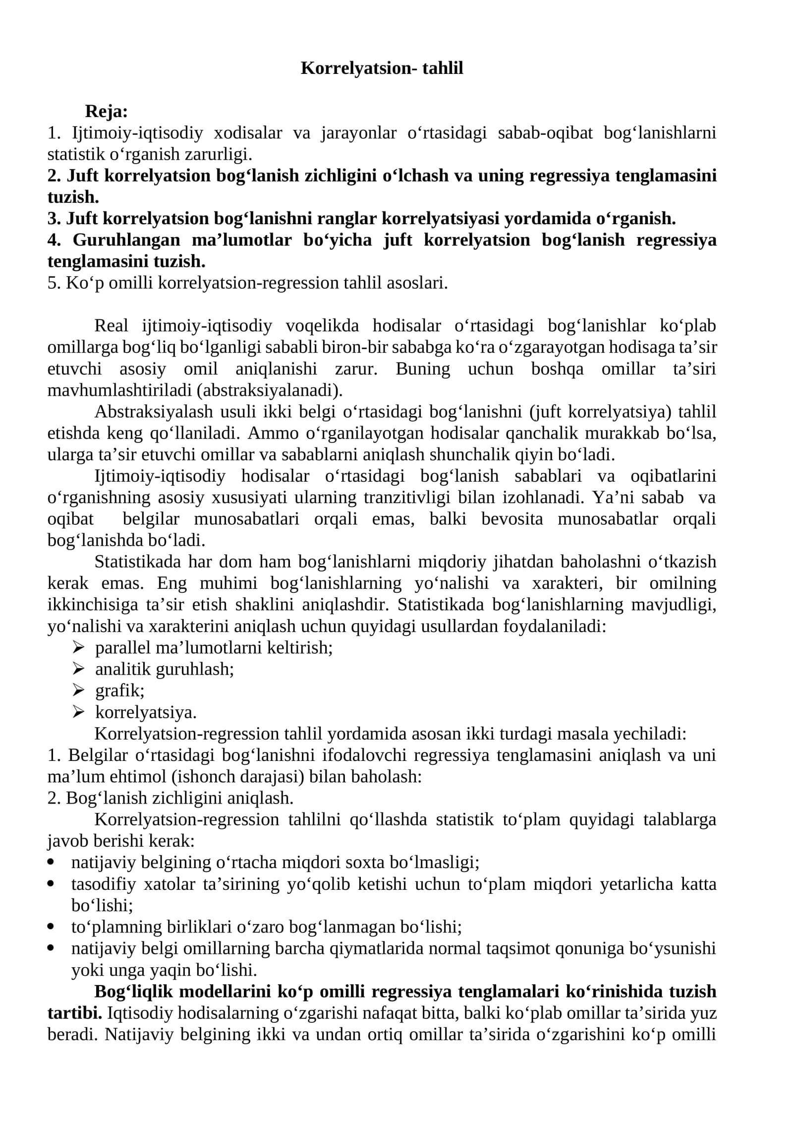 Korrelyatsion- tahlil