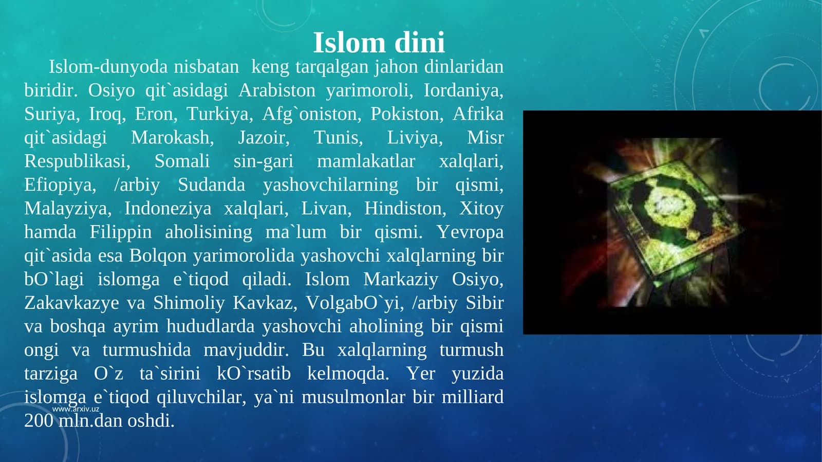 Islom dinini tadqiq etamiz