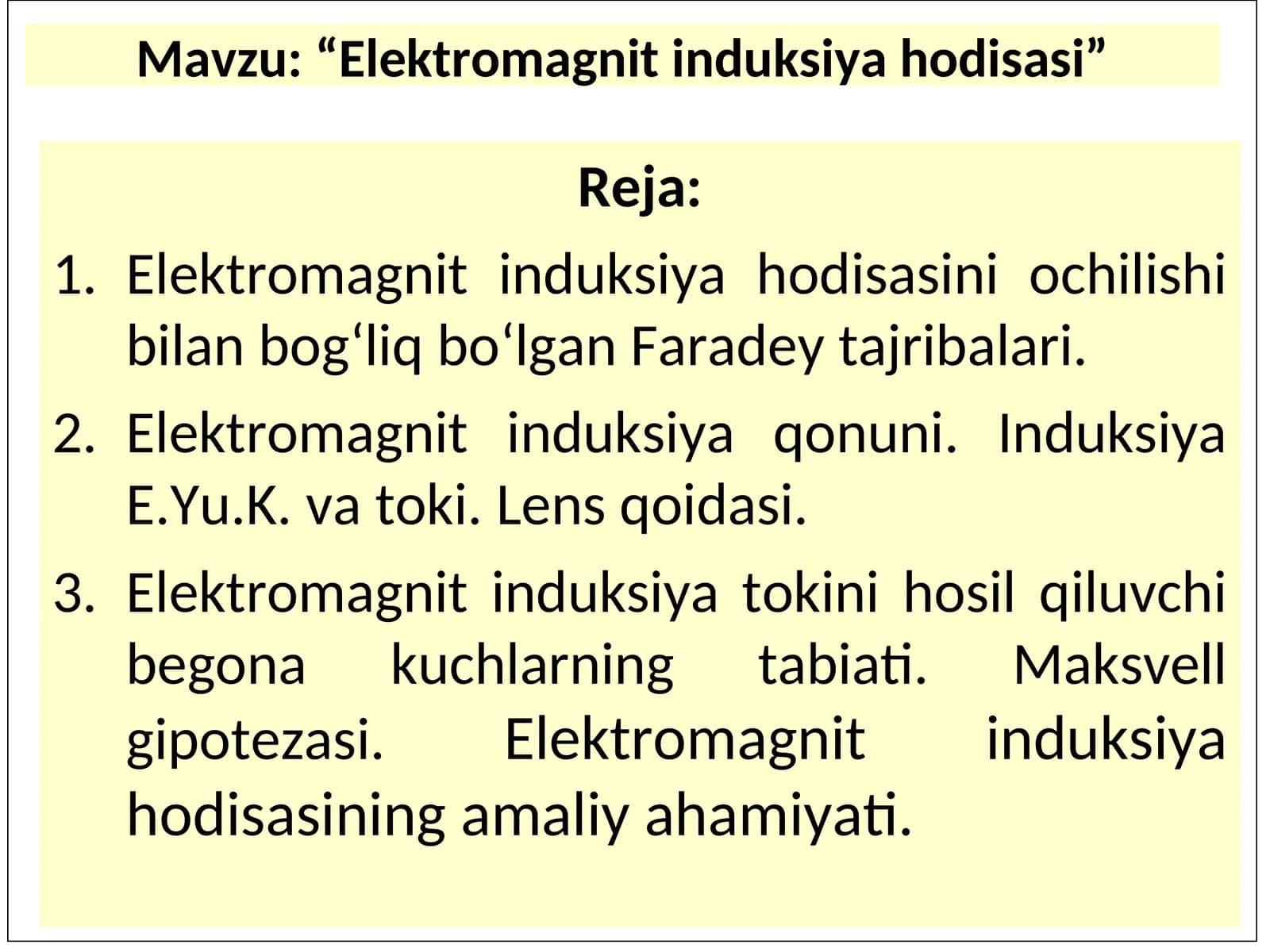 Elektromagnit induksiya hodisasi