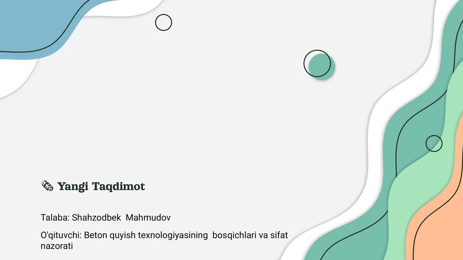 Beton quyish texnologiyasining bosqichlari va sifat nazorati