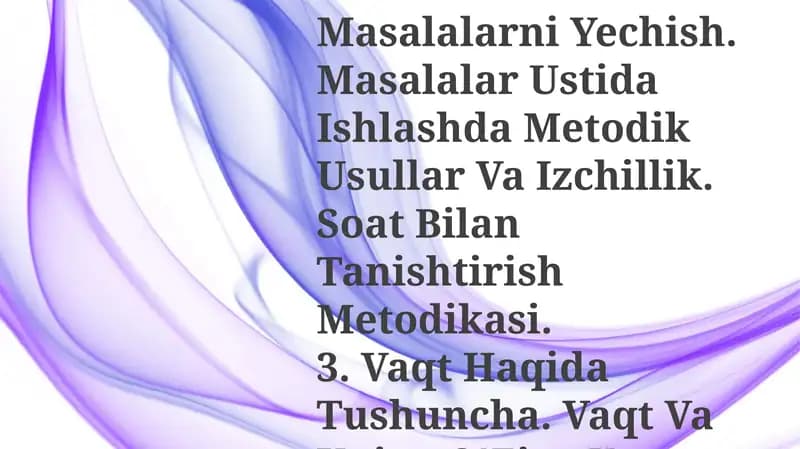 Vaqt tushunchasi