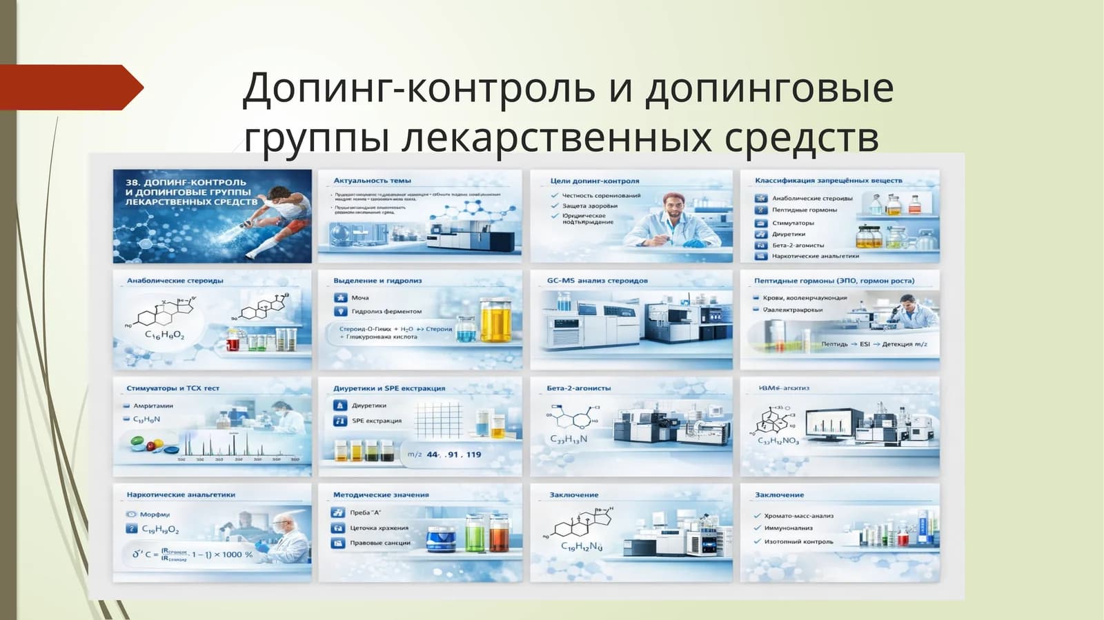 Допинг-контроль и допинговые группы лекарственных средств