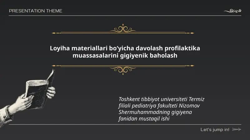 Gigiyena fanidan mustaqil ish