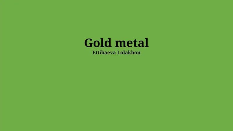 Gold metal