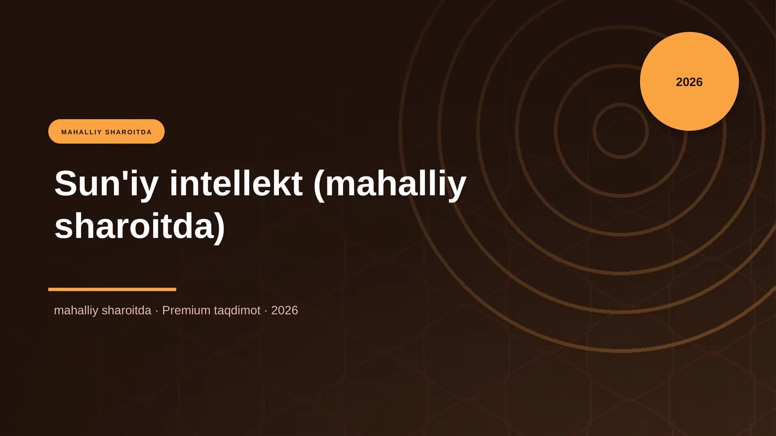 Sun'iy intellekt (mahalliy sharoitda)