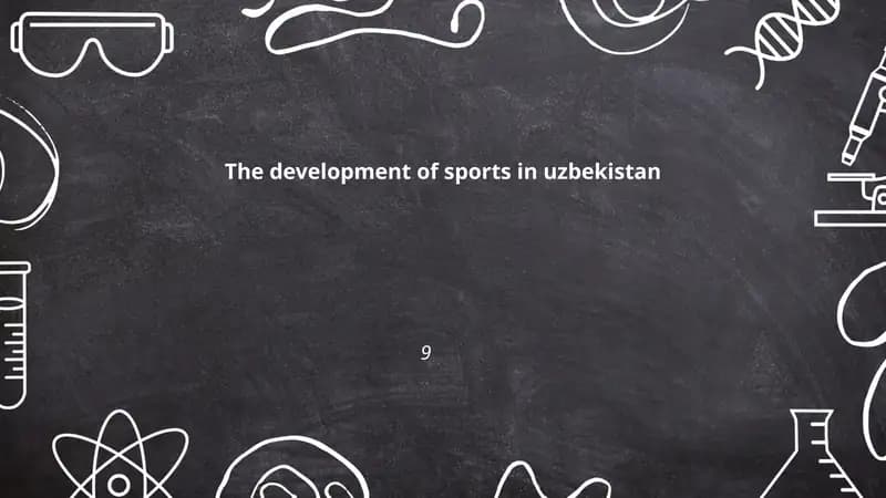 The development of sports in Uzbekistan