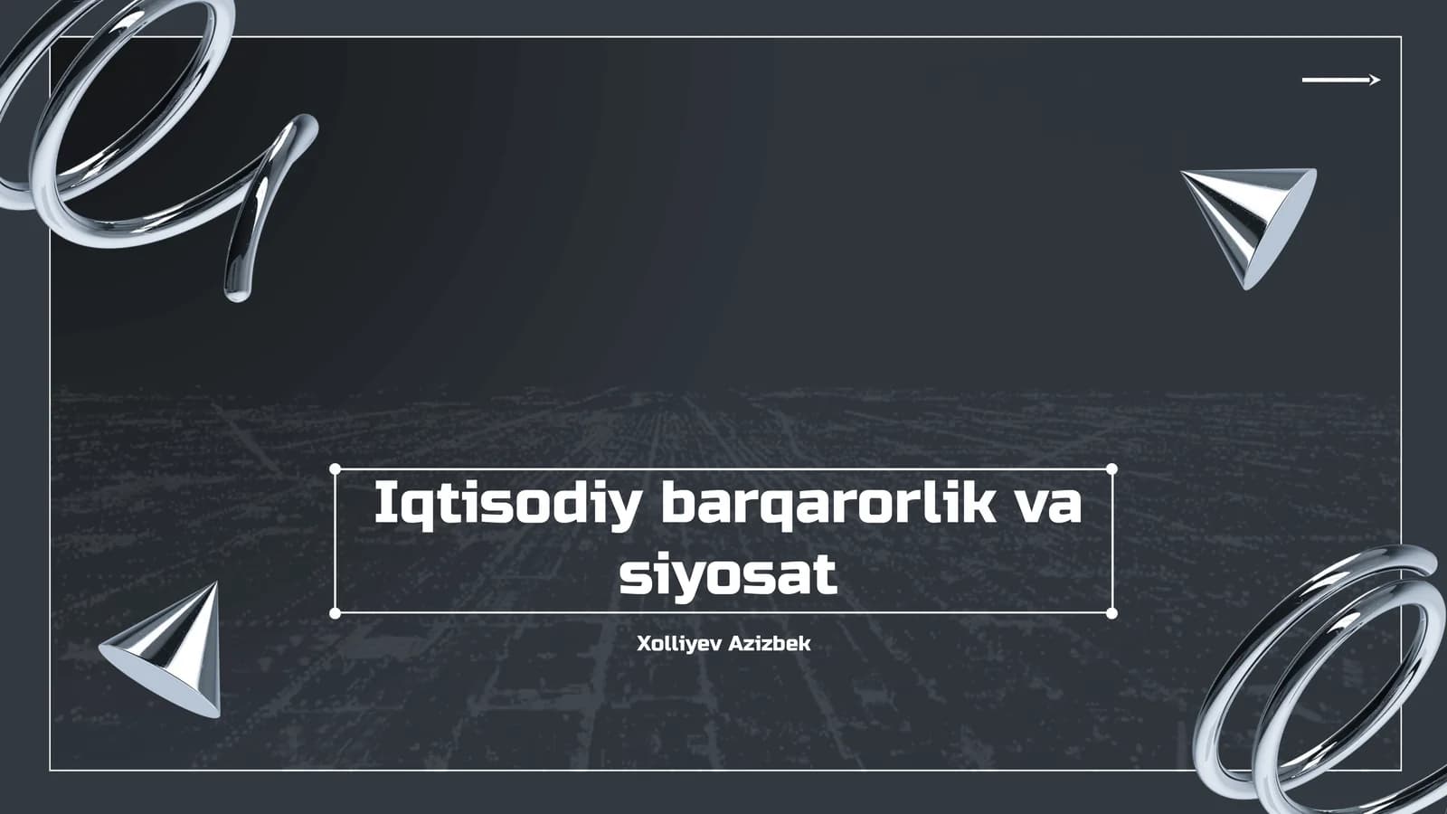 Iqtisodiy Barqarorlik Tushunchasi