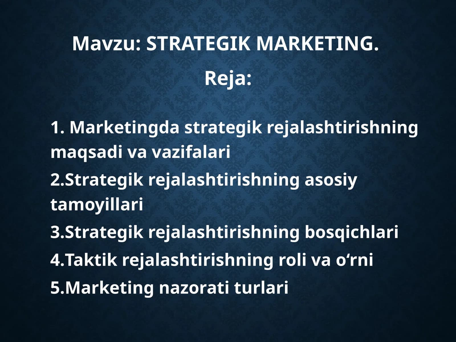 STRATEGIK MARKETING