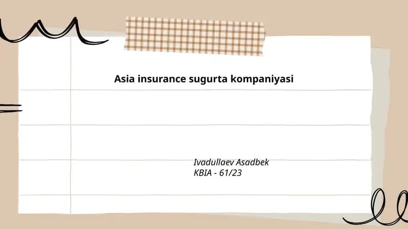 Asia insurance sugurta kompaniyasi