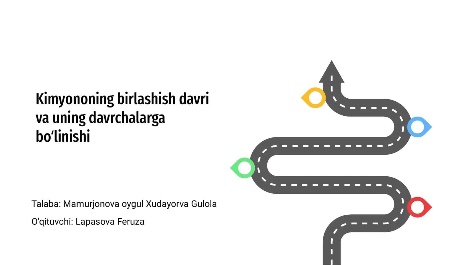 Kimyononing birlashish davri va uning davrchalarga bo‘linishi