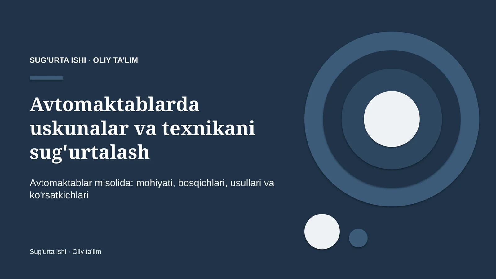 Avtomaktablarda uskunalar va texnikani sug'urtalash