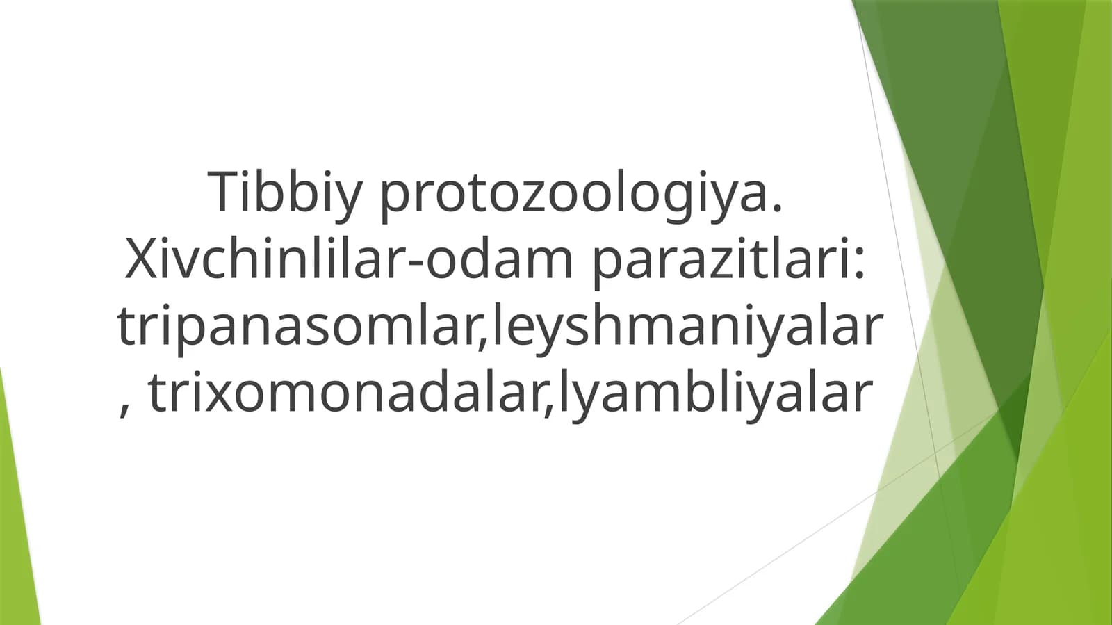 Tibbiy protozoologiya