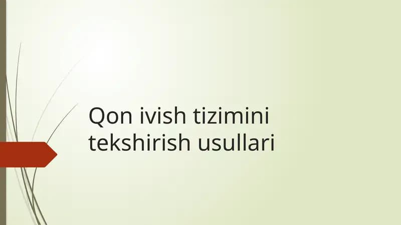 Qonivishtiziminitekshirishusullari