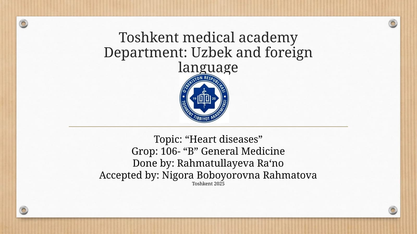 “Heart diseases”