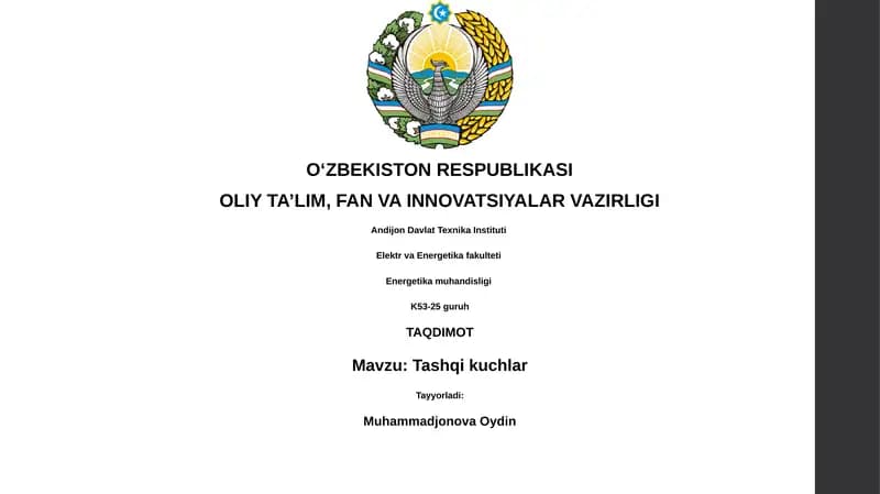 Tashqi kuchlar