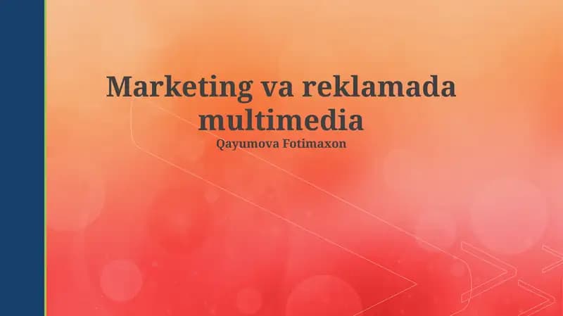 Marketing va reklamada multimedia