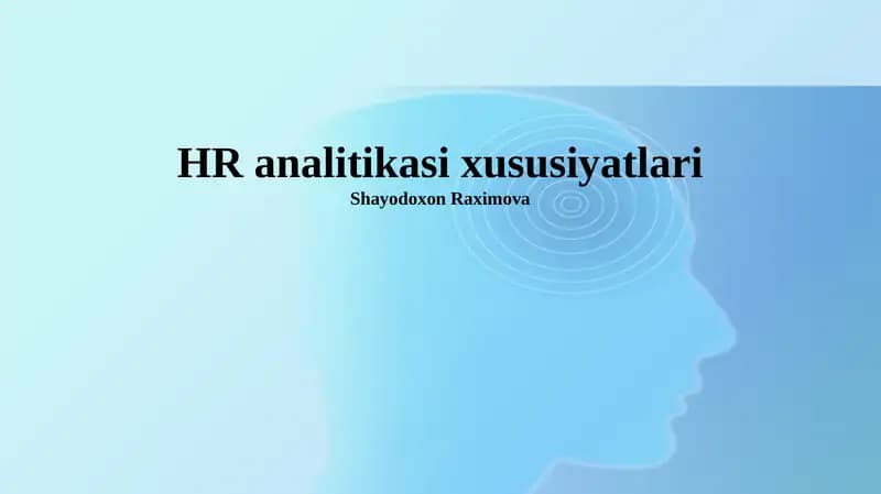 HR analitikasi