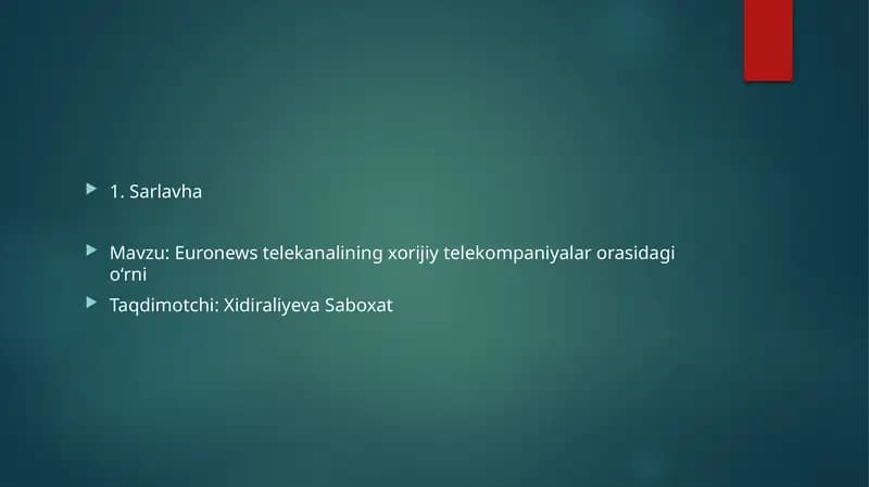 Euronews telekanali
