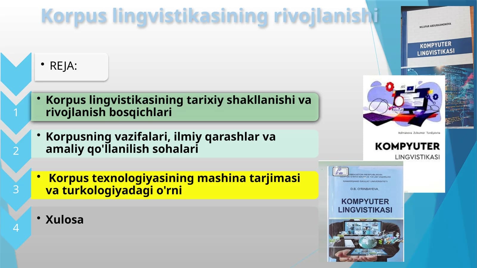 Korpus lingvistikasining rivojlanishi