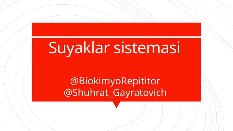 Suyaklar sistemasi