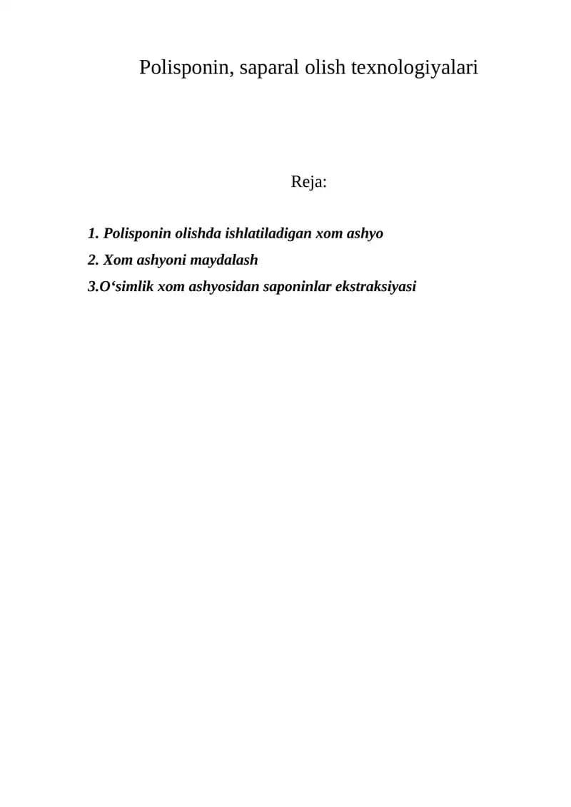 Polisponin Ekstrakti