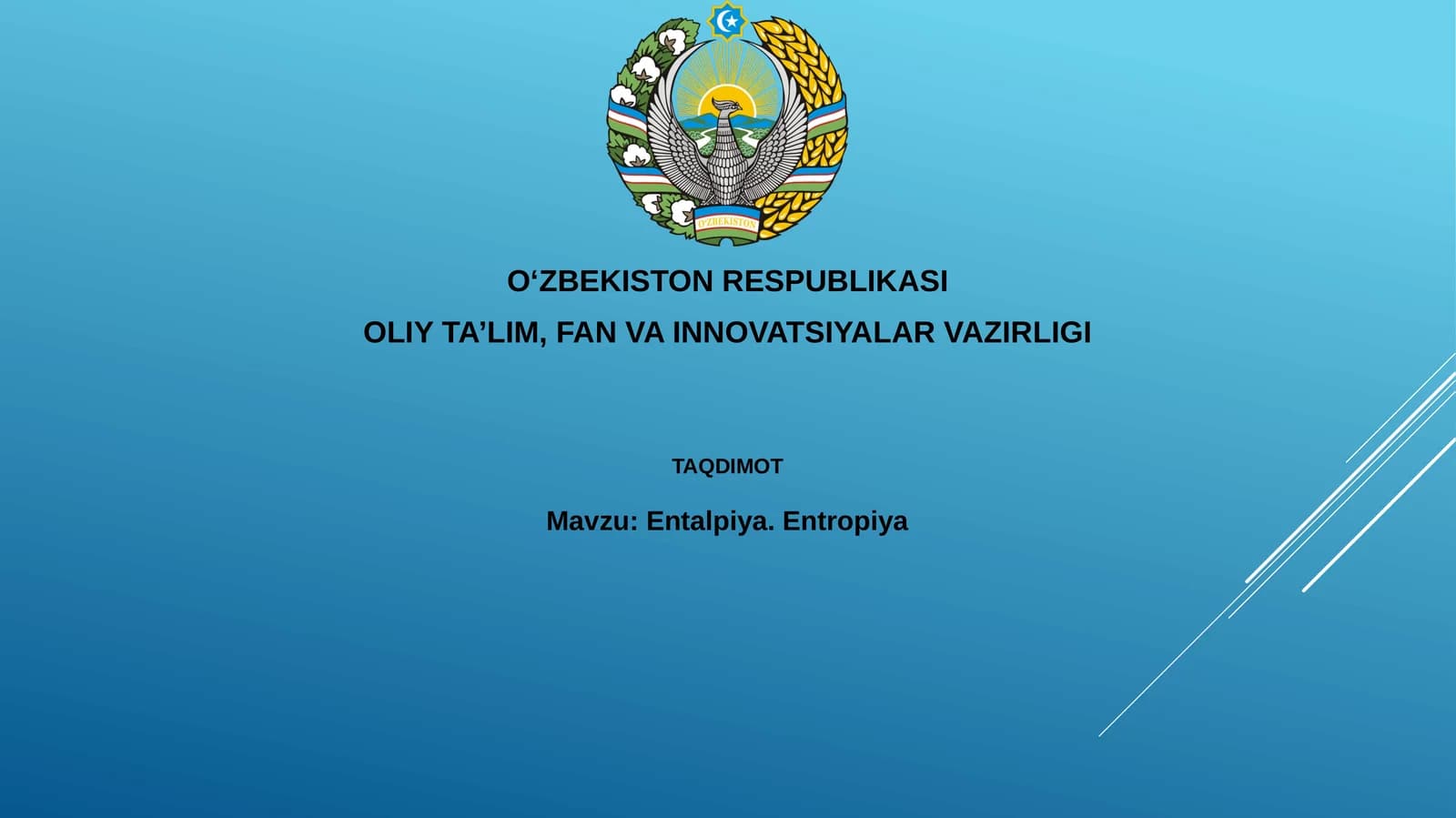 Entalpiya.Entropiya