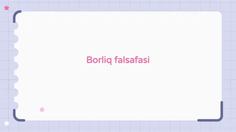 Borliq falsafasi