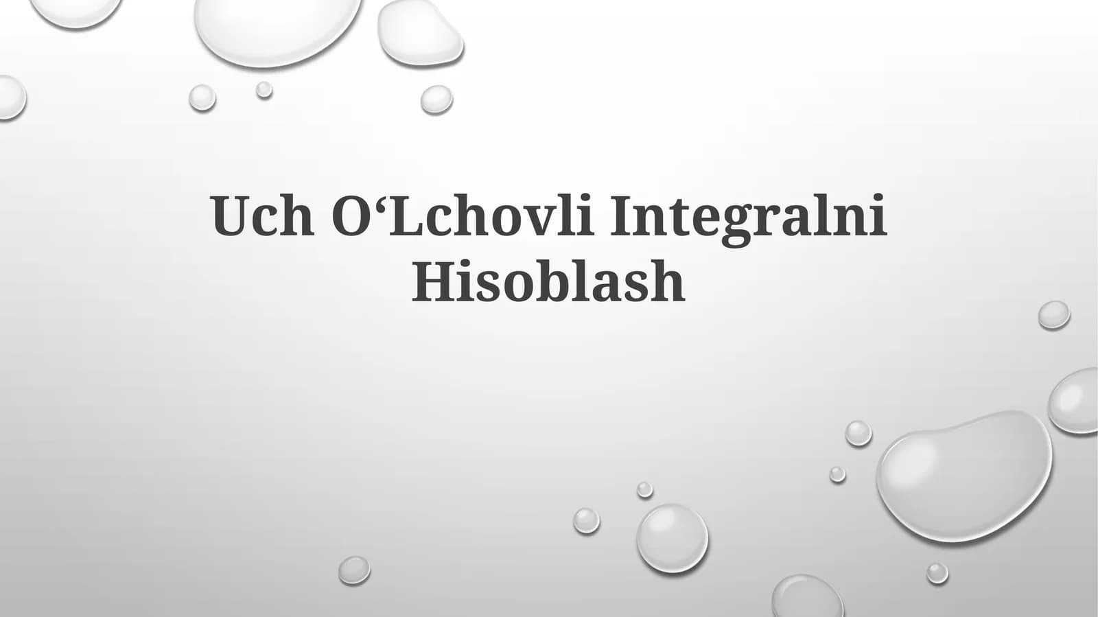 Ko'p o'lchovli Integralni Hisoblash