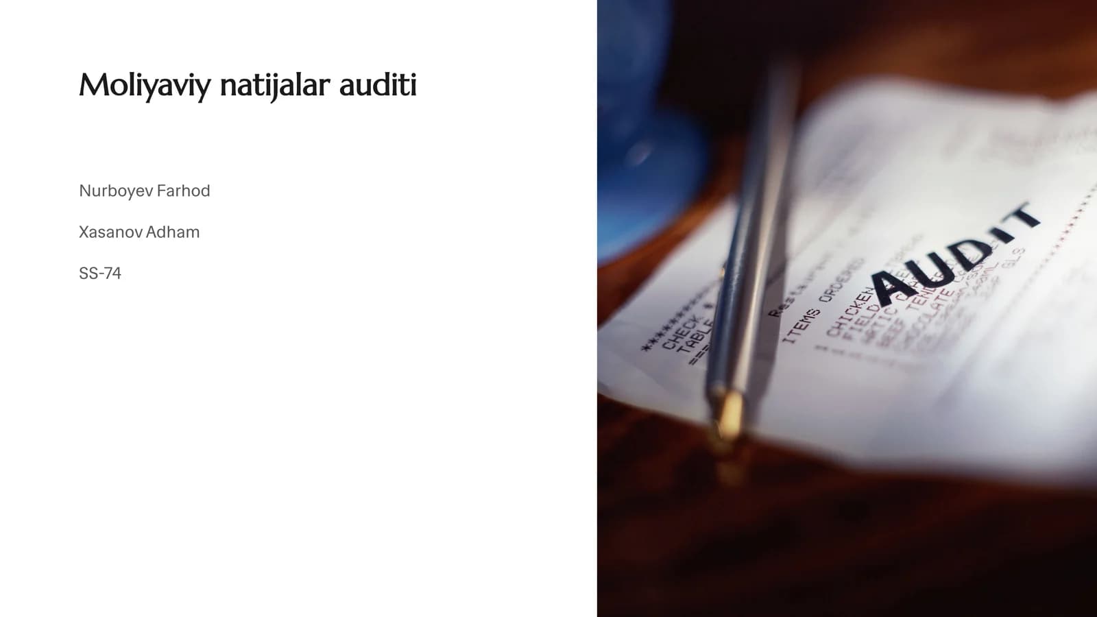 Moliyaviy Natijalar Auditi