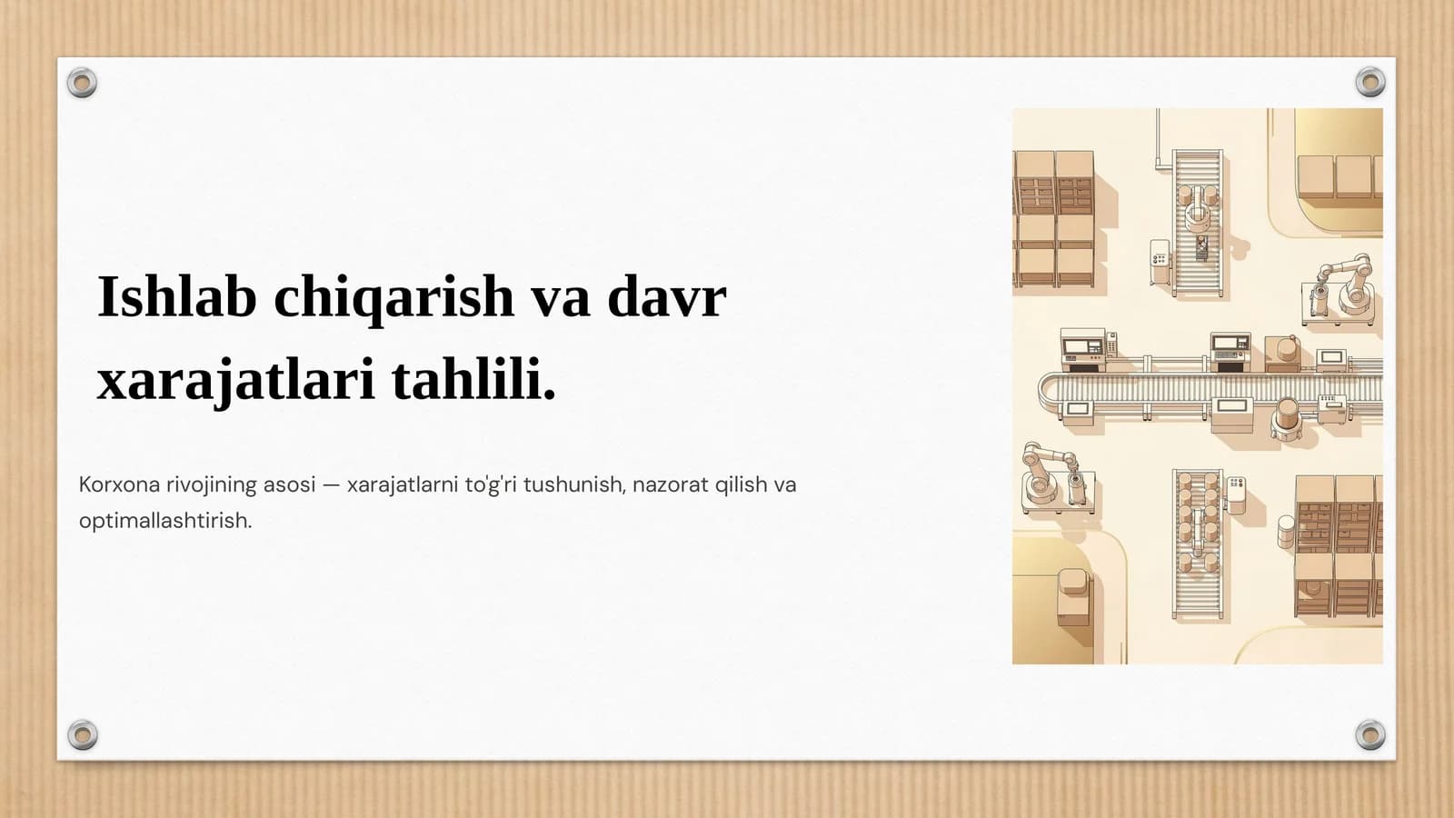 Xarajatlar Tahlili
