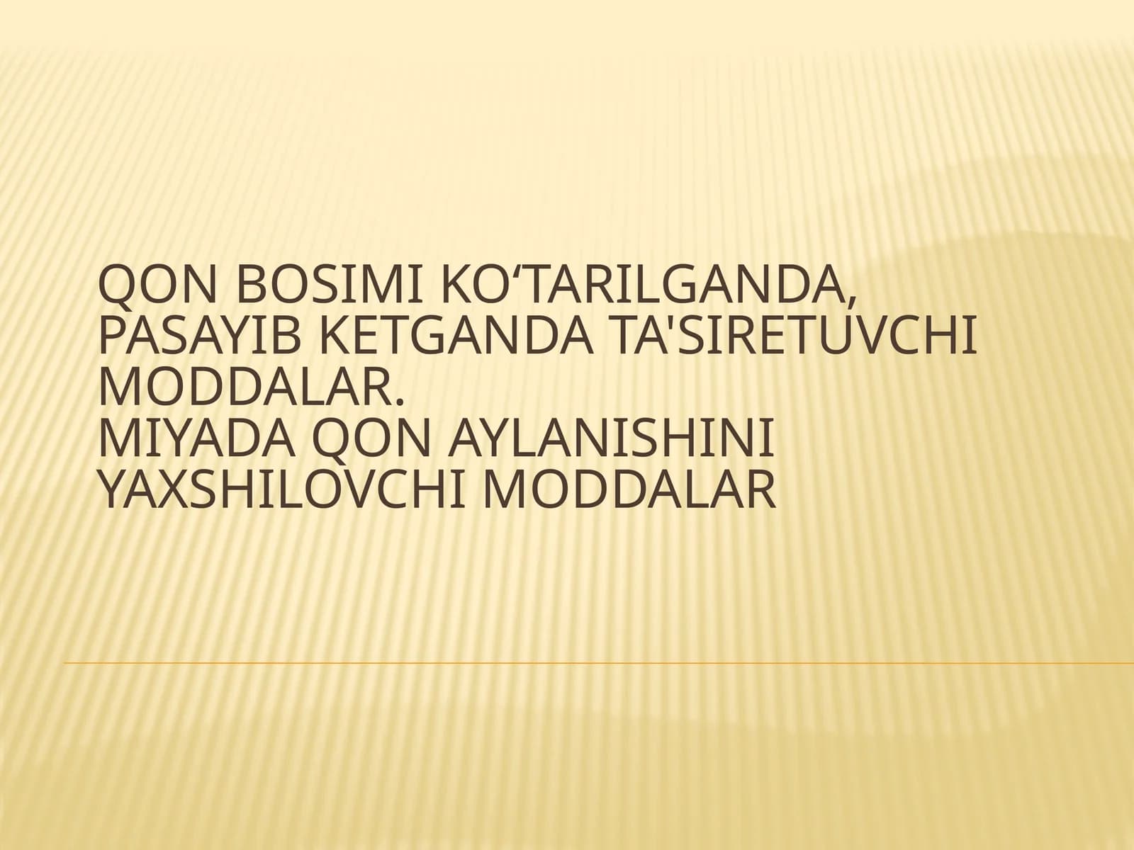Gipertoniya Gipotoniyaga qarshi moddalar