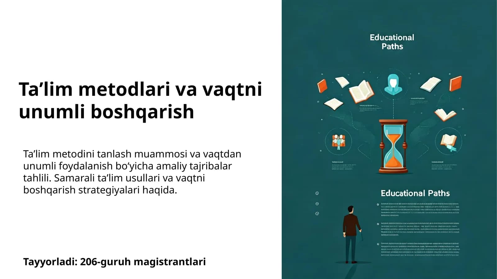 Taʼlim metodlari va vaqtni unumli boshqarish